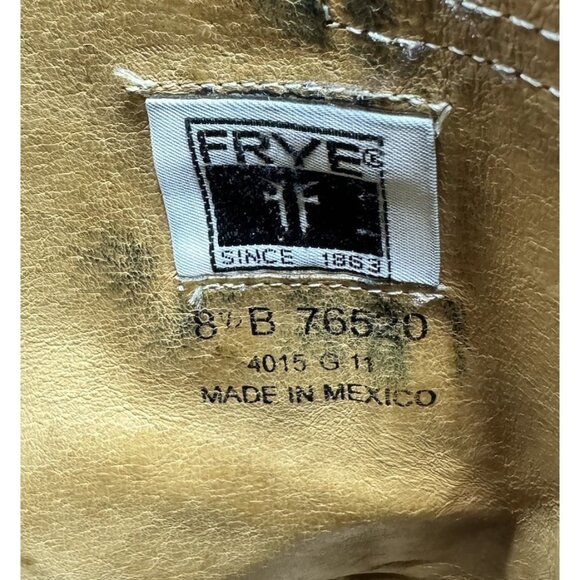 Frye Vera Strappy Engineer Boots Women’s Size 8.5 76520 Brown Leather - Picture 7 of 8